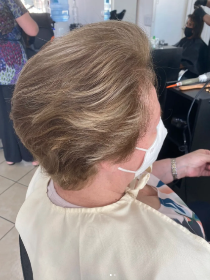 Corte y peinado realizado en Sol y Mar